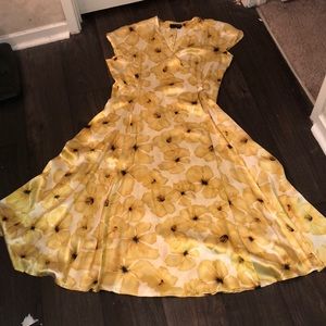 Beautiful silk pinup style wrap dress